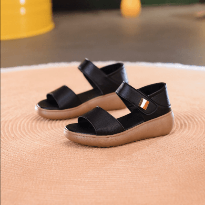 Sandalias de piel con suela blanda