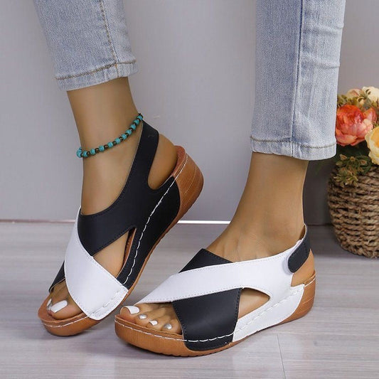 Sandalias de plataforma coloridas