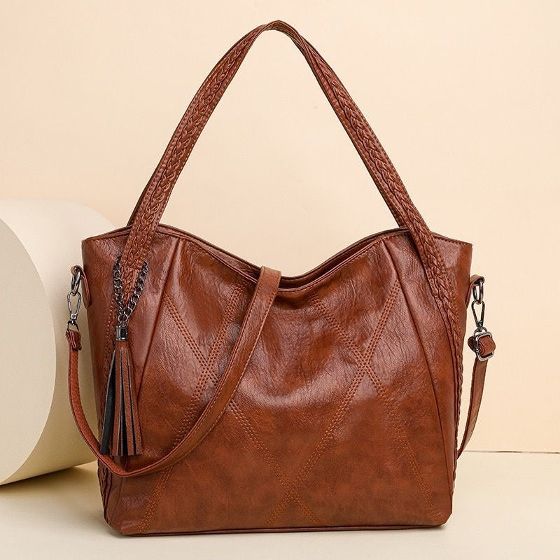 Bolso de piel 100% suave y de gran capacidad