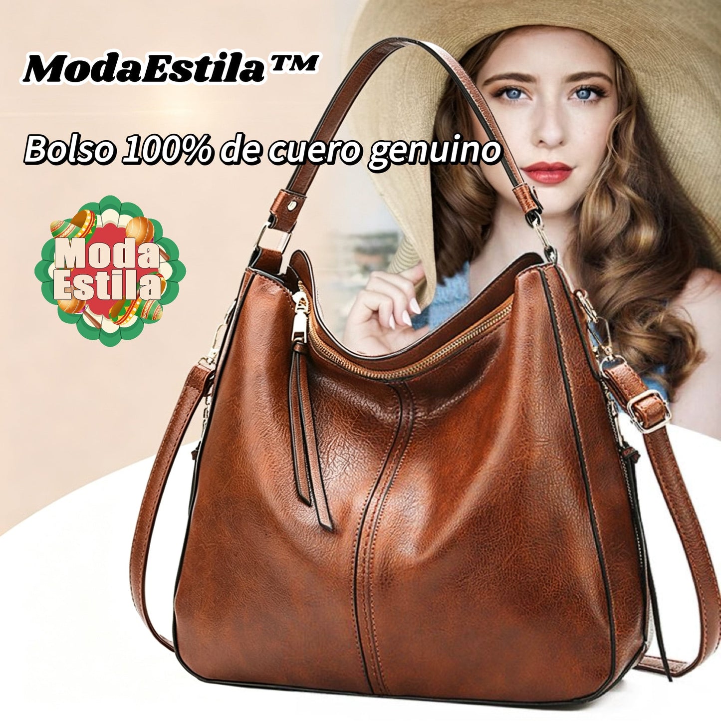 ModaEstila™ | Bolso 100% de cuero genuino