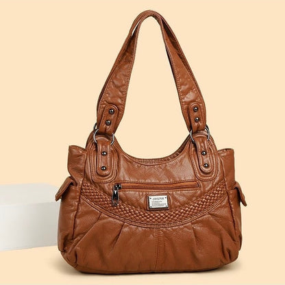 Bolso de piel suave y de gran capacidad