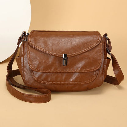Bolso de hombro 100% de piel suave