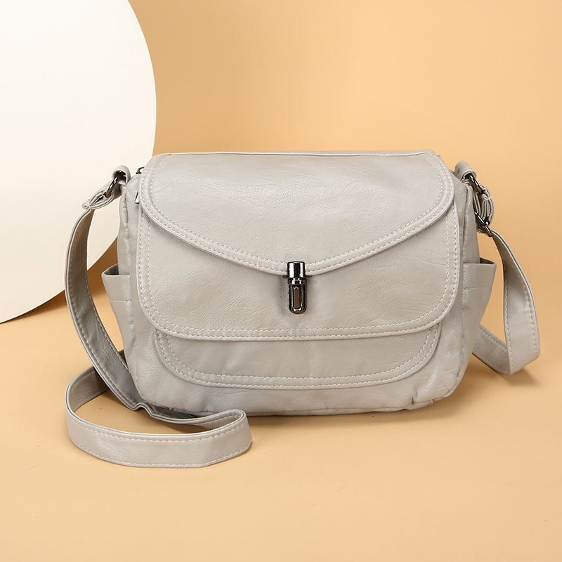 Bolso de hombro 100% de piel suave