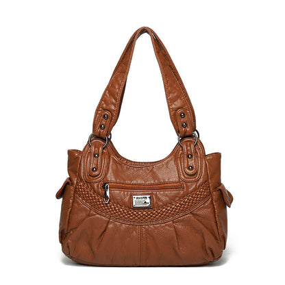 Bolso de piel suave y de gran capacidad