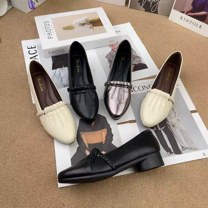 Zapatos casuales de punta afilada con suela suave
