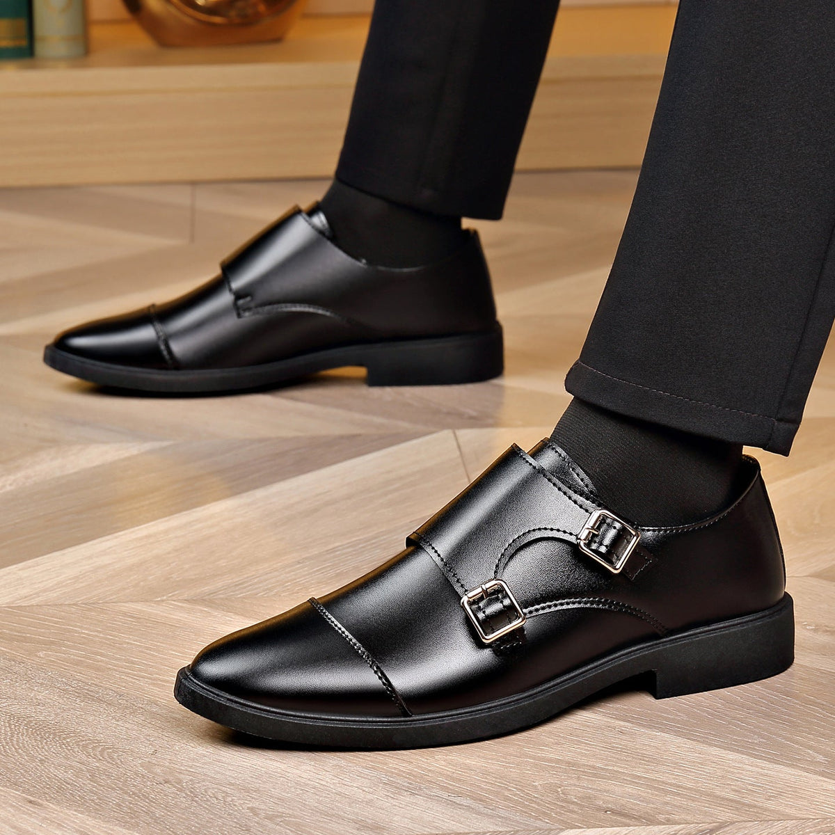 Zapatos de cuero de negocios de alta gama
