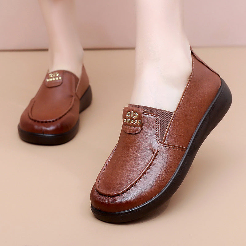 Zapatos cómodos de mujer con suela blanda