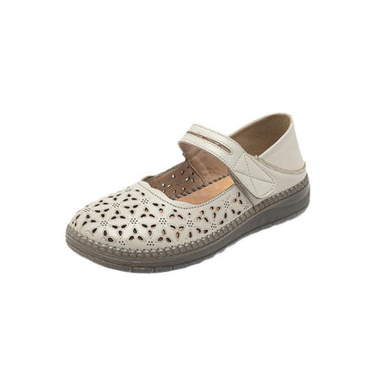 Zapatos de piel genuina con suela de goma flexible