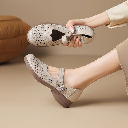 Sandalias de verano con diseño calado, transpirables y antideslizantes