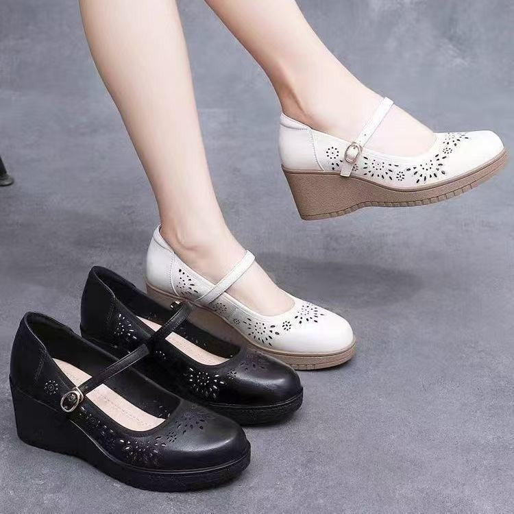 Zapatos de suela suave de cuero genuino