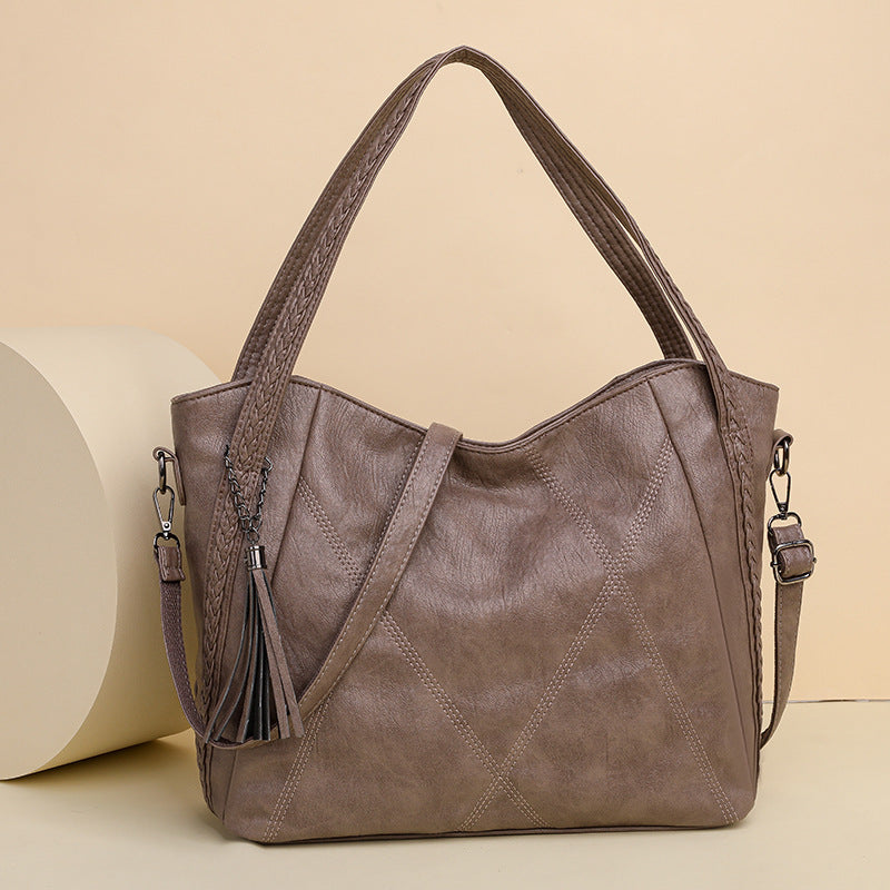 Bolso de piel 100% suave y de gran capacidad