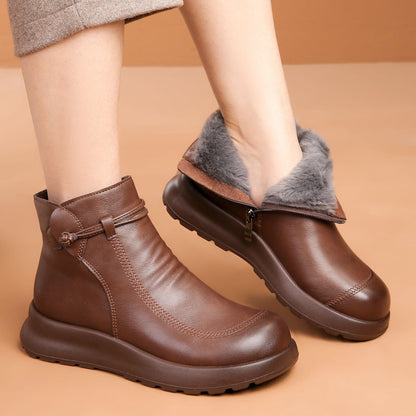 Botines de Mujer con Forro Cálido