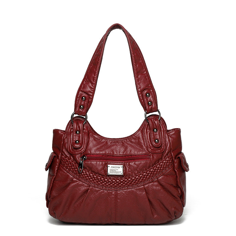 Bolso de piel suave y de gran capacidad