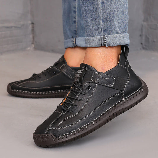 [100% piel de vacuno] Zapatos de hombre de suela blanda