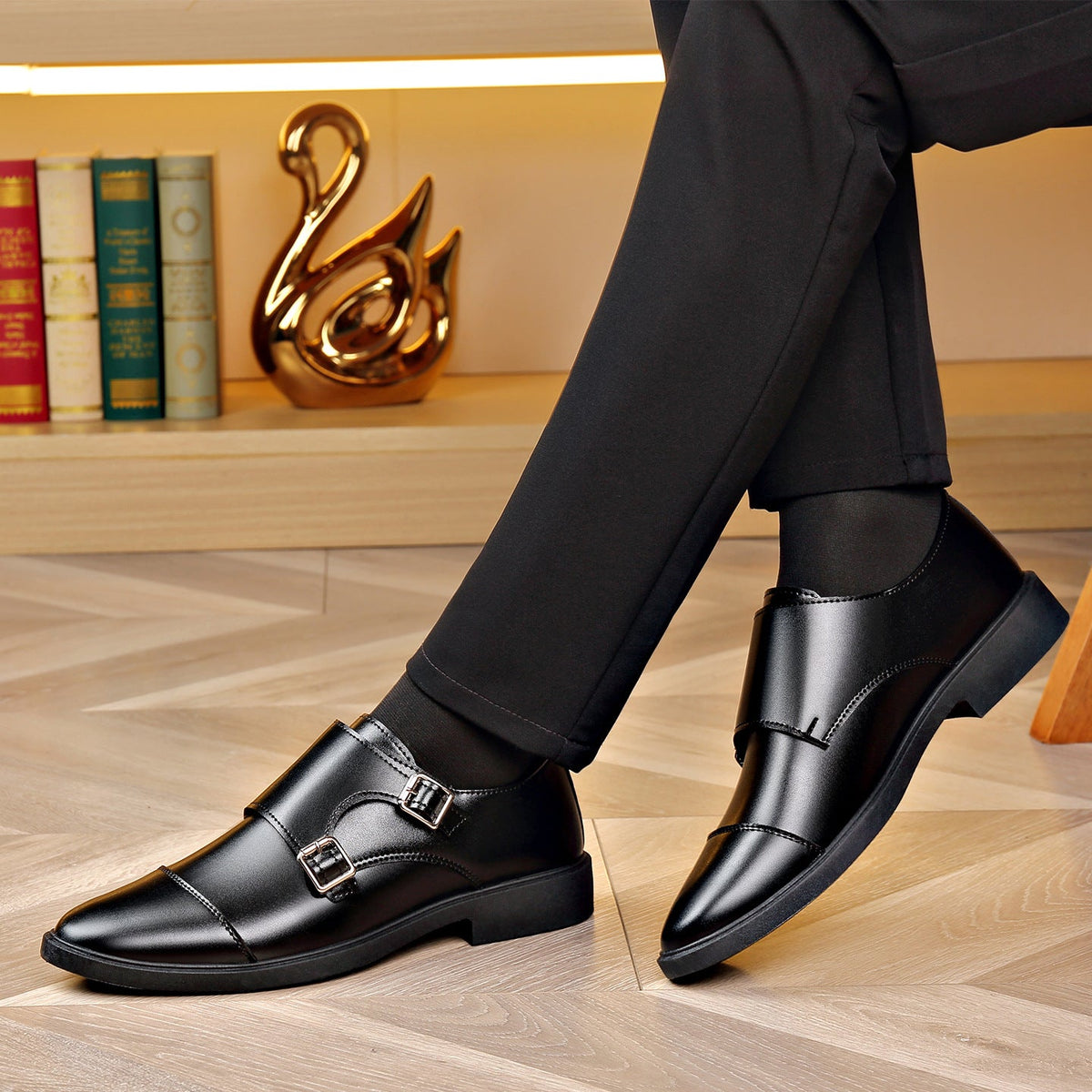Zapatos de cuero de negocios de alta gama
