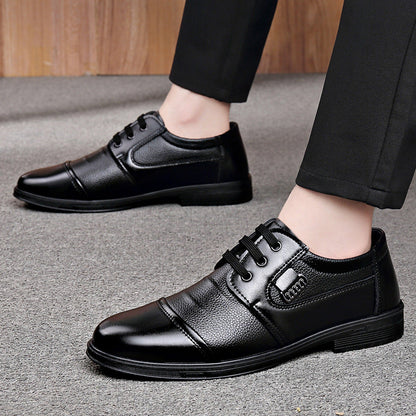 Zapatos de cuero de negocios de caña baja