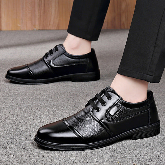 Zapatos de cuero de negocios de caña baja