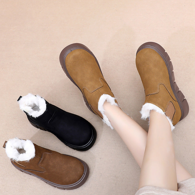 Botas cálidas y engrosadas con forro polar