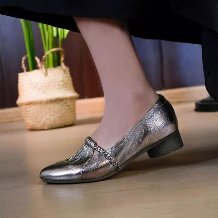 Zapatos casuales de punta afilada con suela suave