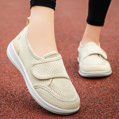 Zapatos casuales con velcro para mujer