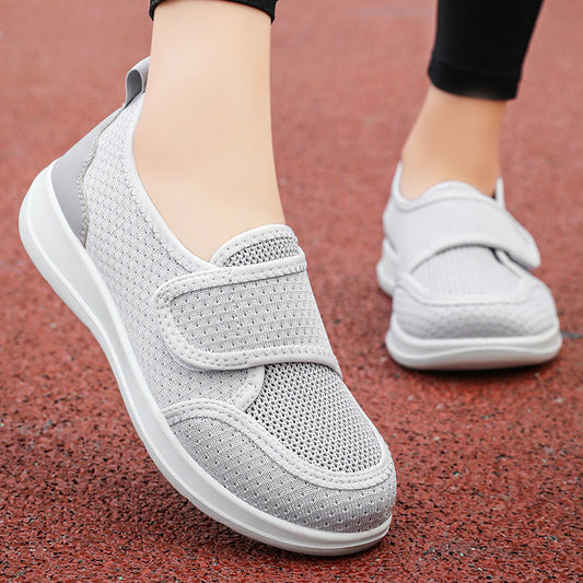 Zapatos casuales con velcro para mujer