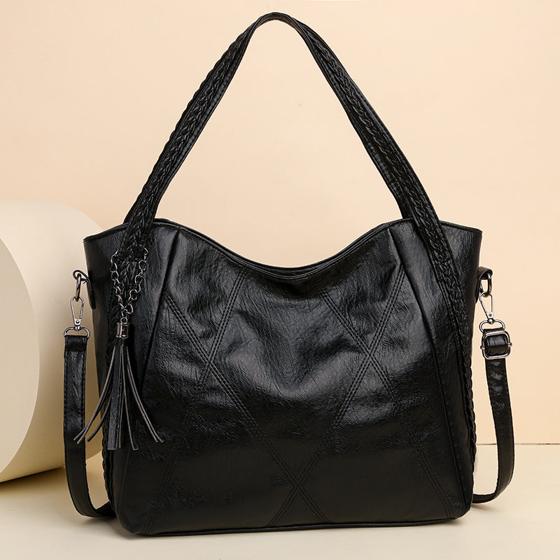 Bolso de piel 100% suave y de gran capacidad