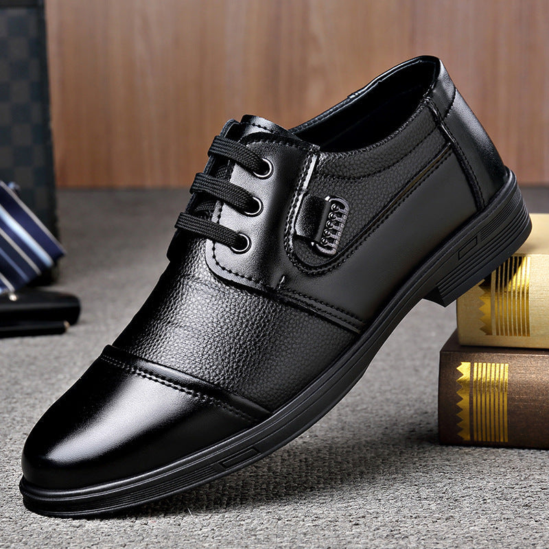 Zapatos de cuero de negocios de caña baja