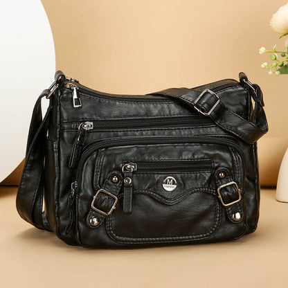 Bolso de mujer multicapa con múltiples bolsillos