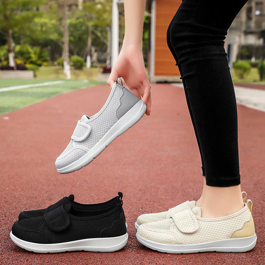 Zapatos casuales con velcro para mujer