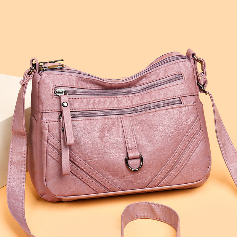 Bolso de hombro multicapa de gran capacidad