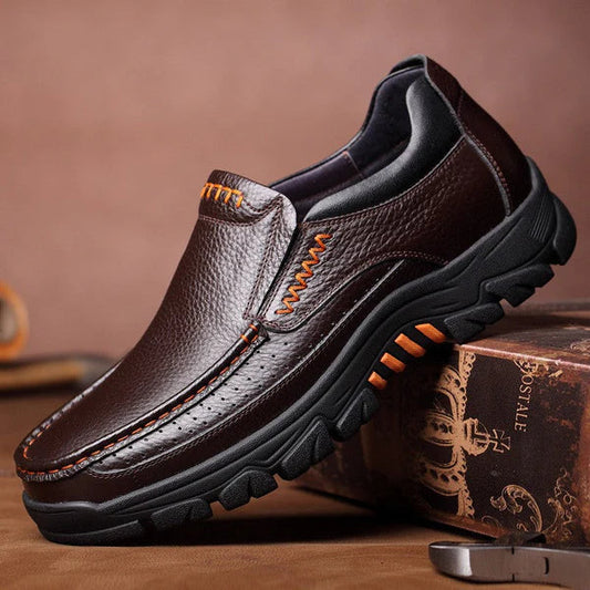 [100% piel de vacuno] zapatos de papá