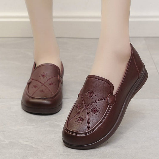 Zapatos de piel con tendón de vacuno