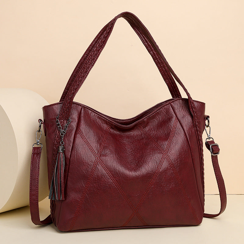 Bolso de piel 100% suave y de gran capacidad