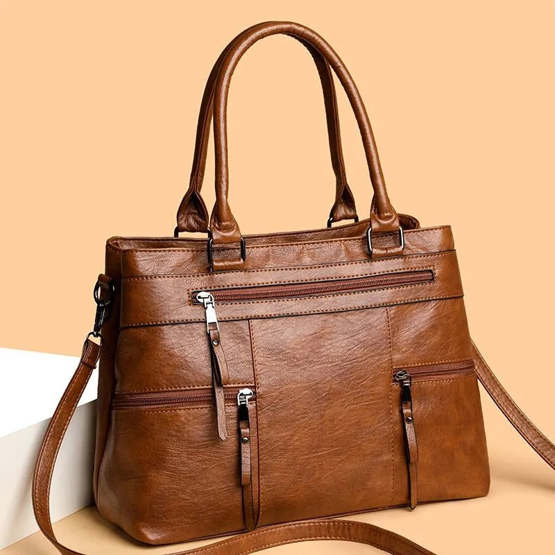 Bolso de hombro informal de estilo retro