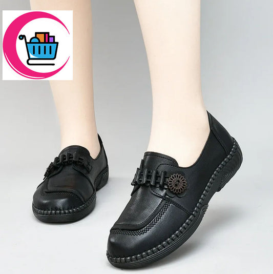 2025 nuevos zapatos casuales de cuero genuino