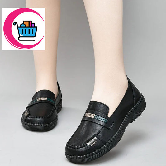 2025 Nuevos zapatos casuales de suela suave de cuero