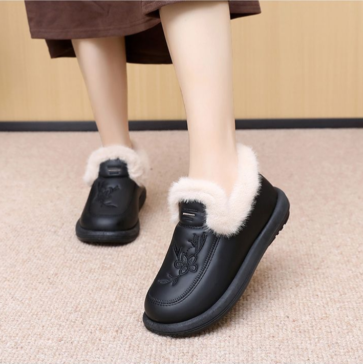 Zapatos de piel antideslizantes engrosados