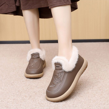 Zapatos de piel antideslizantes engrosados