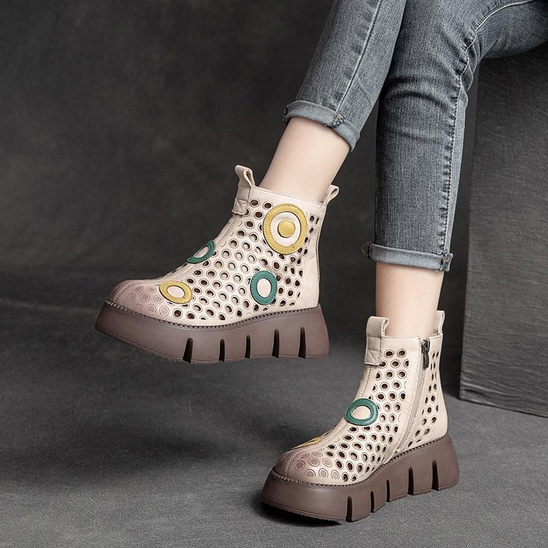 Botas de verano con aberturas