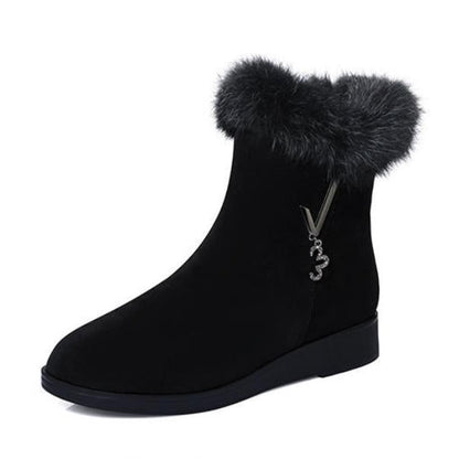 Botines de felpa con estilo