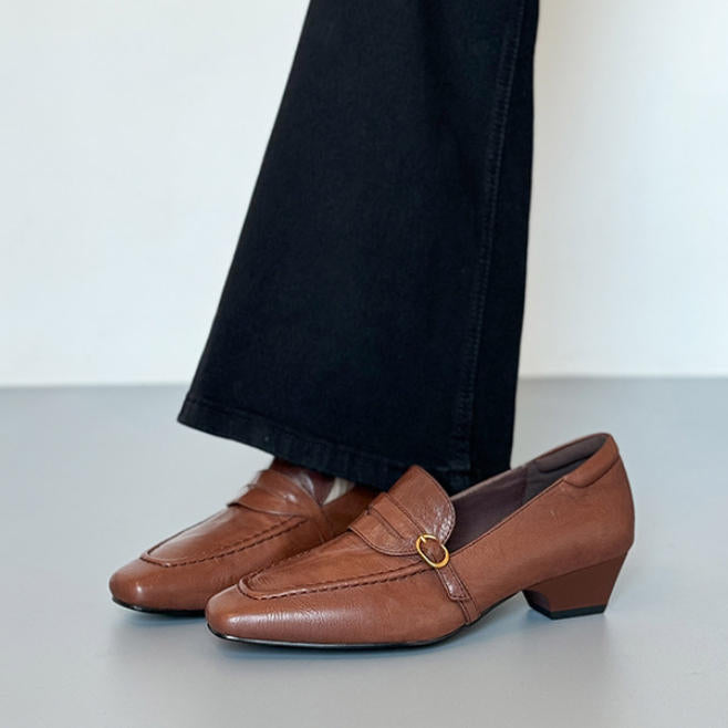 Zapatos de piel genuina estilo retro – versátiles y combinan con todo