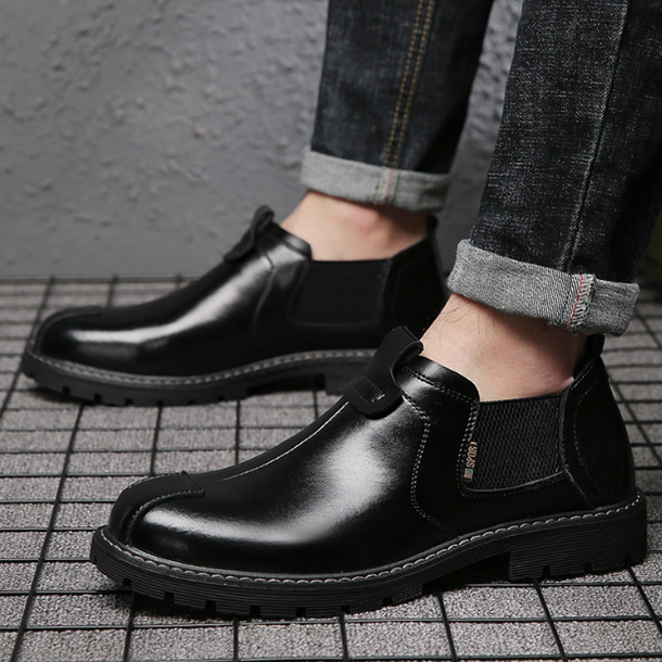 Zapatos bajos de cuero para hombre