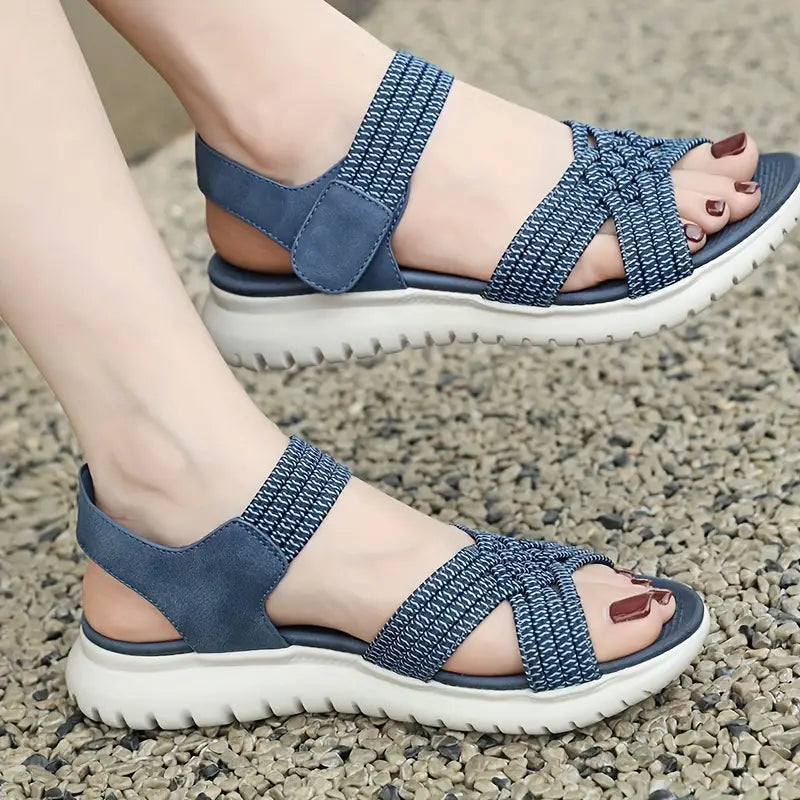 Sandalias cómodas talla grande elásticas